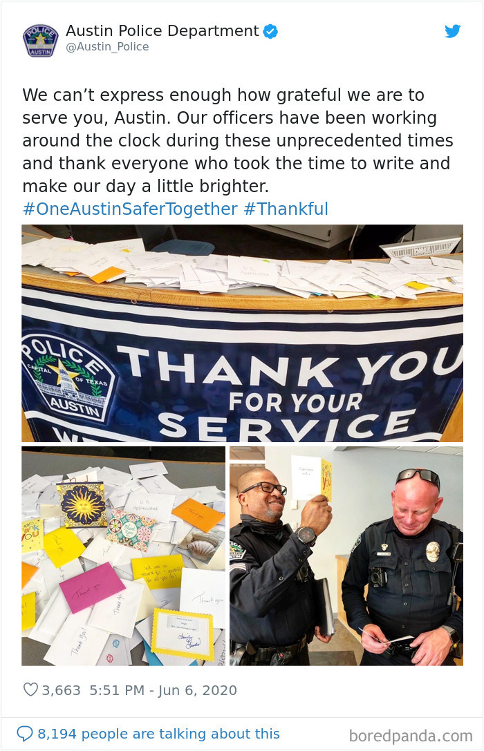 Austin PD Brags About Dozens Of Support Letters They Got, People Call Them Out For Lying (Updated) Austin PD Brags About Dozens Of Support Letters They Got, People Call Them Out For Lying (Updated)