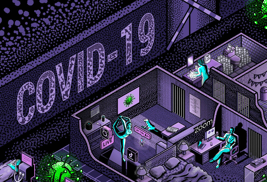 I Created This Art Piece Inspired By Covid-19