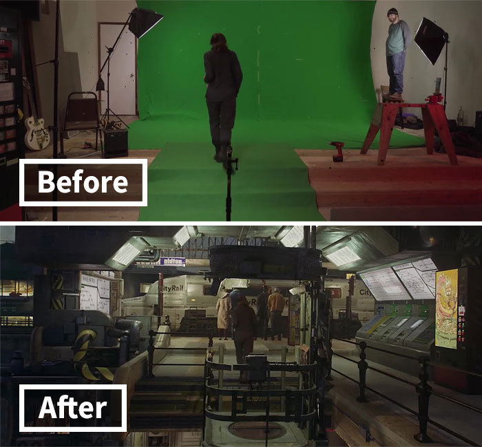 Filmmaker Showcases The Power Of Green Screens By Comparing The Behind-The-Scenes And The Final Cut Of His Series