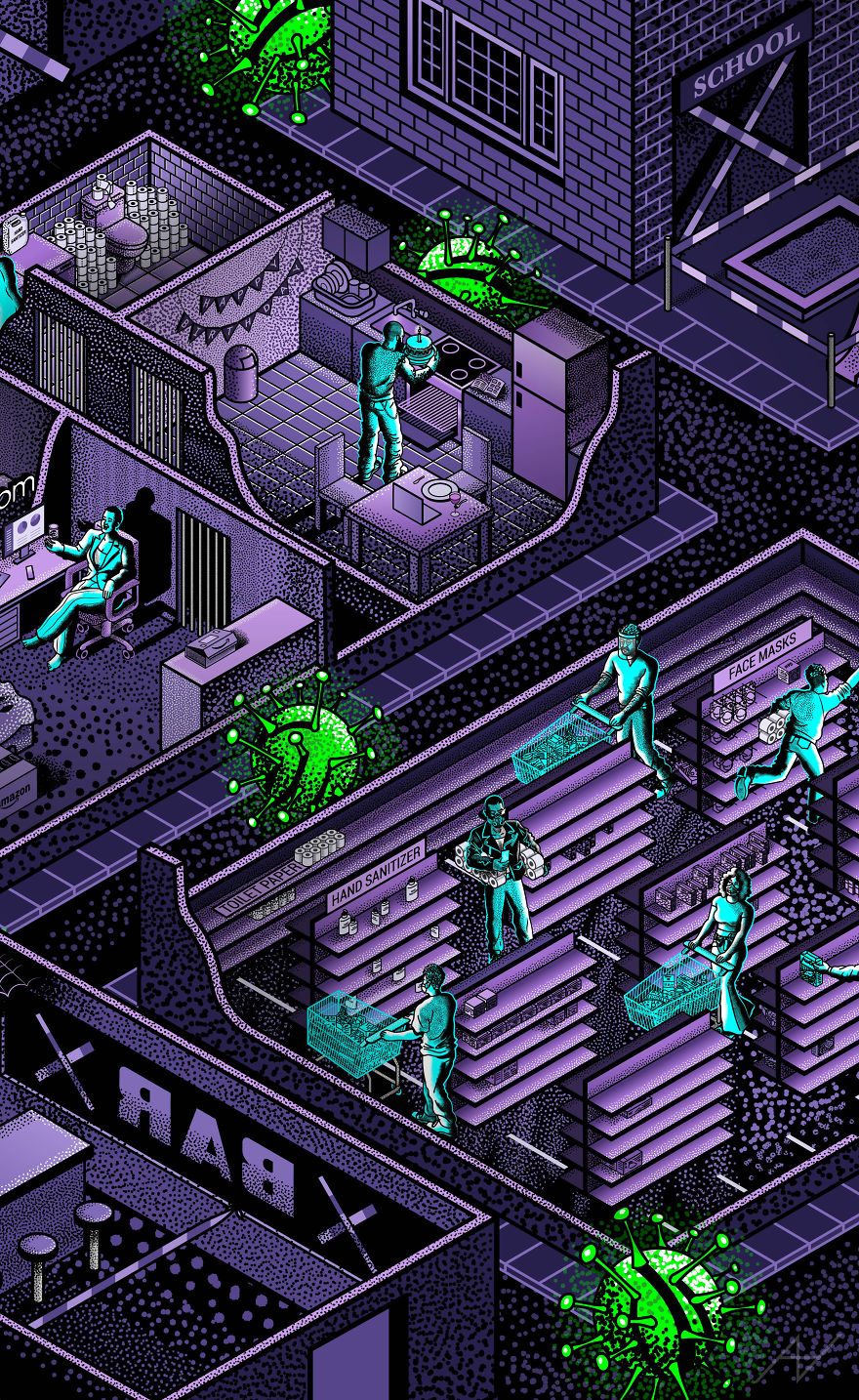 I Created This Art Piece Inspired By Covid-19