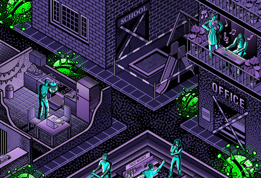 I Created This Art Piece Inspired By Covid-19