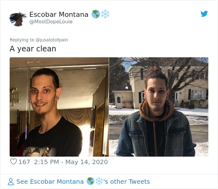 Guy Shares Pics Before And 745 Days After Quitting Drugs And The Transformation Is Incredible Guy Shares Pics Before And 745 Days After Quitting Drugs And The Transformation Is Incredible