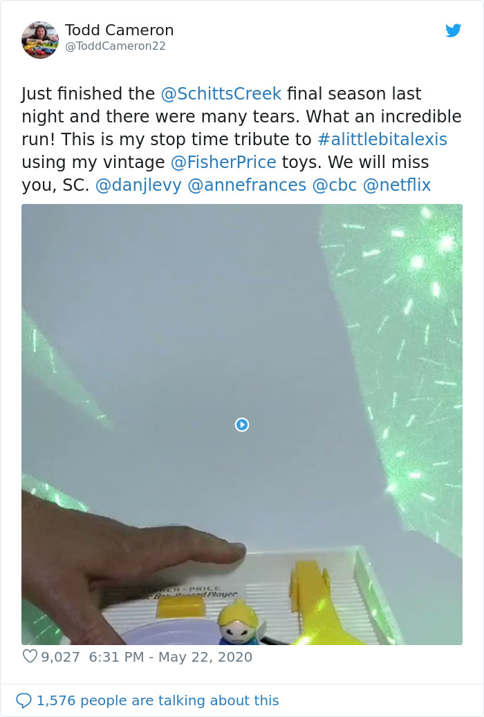 How Dan Levy, Annie Murphy, And Schitt's Creek Made My 'A Little Bit Alexis'/Fisher Price Tribute Go Viral