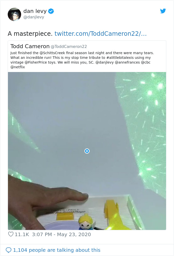 How Dan Levy, Annie Murphy, And Schitt's Creek Made My 'A Little Bit Alexis'/Fisher Price Tribute Go Viral