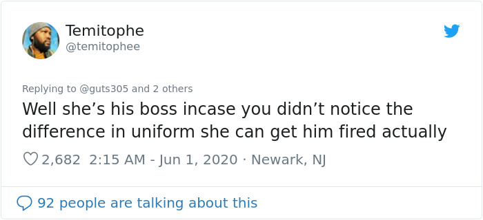 After A Cop Pushed A Kneeling Woman, Black Female Police Officer Stands Up For Her After A Cop Pushed A Kneeling Woman, Black Female Police Officer Stands Up For Her