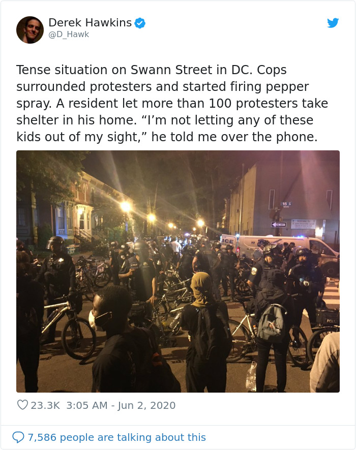 DC Resident Sheltered 80 Protesters Last Night, This Woman Tweeted What Happened Inside His Home