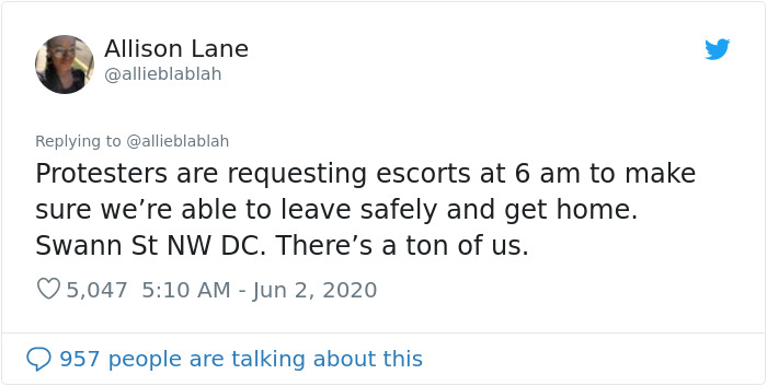 DC Resident Sheltered 80 Protesters Last Night, This Woman Tweeted What Happened Inside His Home