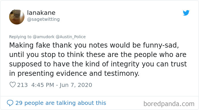 Austin PD Brags About Dozens Of Support Letters They Got, People Call Them Out For Lying (Updated)