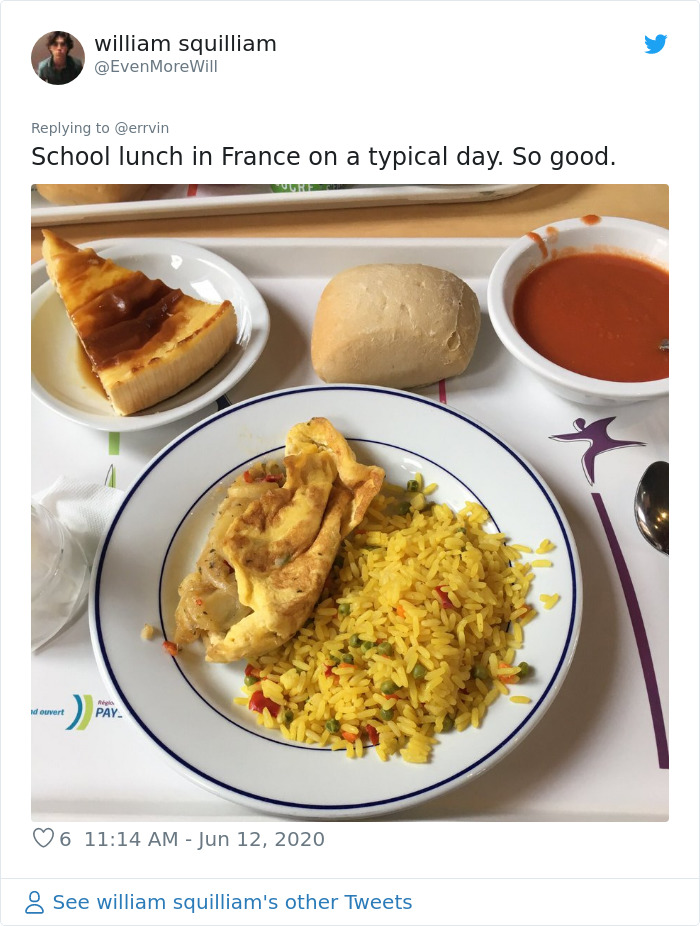 18 People Compare Some School Lunches, Show That US Education Is Underfunded While Their Police Is Overfunded