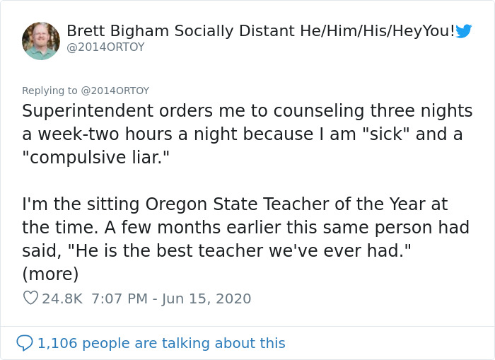 Portland Teacher Of The Year Finds Redemption After Fighting A Landmark LGBTQ Case Against His School District Portland Teacher Of The Year Finds Redemption After Fighting A Landmark LGBTQ Case Against His School District
