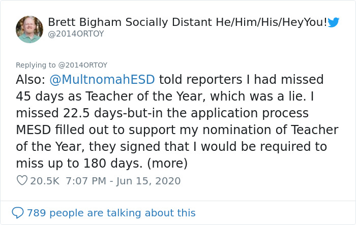 Portland Teacher Of The Year Finds Redemption After Fighting A Landmark LGBTQ Case Against His School District