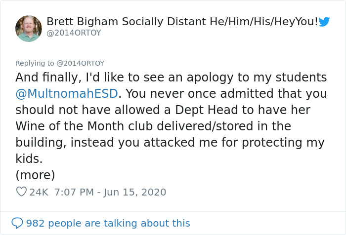 Portland Teacher Of The Year Finds Redemption After Fighting A Landmark LGBTQ Case Against His School District Portland Teacher Of The Year Finds Redemption After Fighting A Landmark LGBTQ Case Against His School District