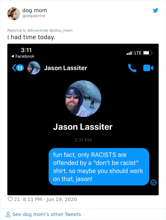 Customer Gets So Upset Over Waiter Wearing A 'Don't Be Racist' T-Shirt That He Leaves A Negative Review, And Now Everyone Is Trolling Him Customer Gets So Upset Over Waiter Wearing A 'Don't Be Racist' T-Shirt That He Leaves A Negative Review, And Now Everyone Is Trolling Him