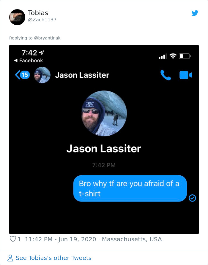 Customer Gets So Upset Over Waiter Wearing A 'Don't Be Racist' T-Shirt That He Leaves A Negative Review, And Now Everyone Is Trolling Him Customer Gets So Upset Over Waiter Wearing A 'Don't Be Racist' T-Shirt That He Leaves A Negative Review, And Now Everyone Is Trolling Him