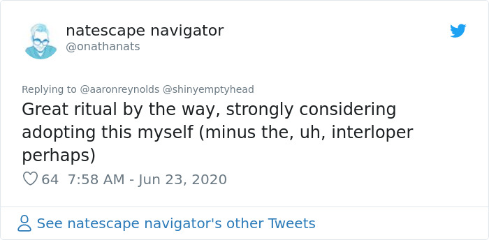 Guy With Poor Eyesight Thinks His Cat Is Climbing Into A Hammock, Realizes It's An Unwelcome Guest Too Late