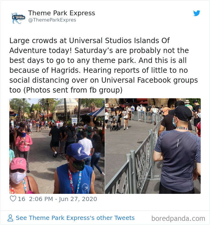 A Crowded Theme Park