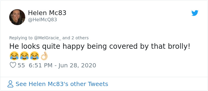 Security Guard For A Morrisons Store Goes Viral For Shielding A Waiting Dog From The Rain With His Umbrella Security Guard For A Morrisons Store Goes Viral For Shielding A Waiting Dog From The Rain With His Umbrella