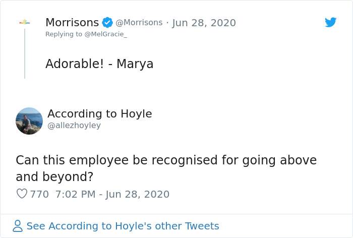 Security Guard For A Morrisons Store Goes Viral For Shielding A Waiting Dog From The Rain With His Umbrella Security Guard For A Morrisons Store Goes Viral For Shielding A Waiting Dog From The Rain With His Umbrella