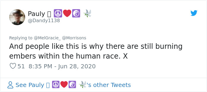 Security Guard For A Morrisons Store Goes Viral For Shielding A Waiting Dog From The Rain With His Umbrella Security Guard For A Morrisons Store Goes Viral For Shielding A Waiting Dog From The Rain With His Umbrella