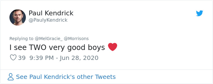 Security Guard For A Morrisons Store Goes Viral For Shielding A Waiting Dog From The Rain With His Umbrella