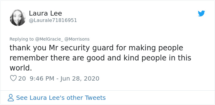 Security Guard For A Morrisons Store Goes Viral For Shielding A Waiting Dog From The Rain With His Umbrella Security Guard For A Morrisons Store Goes Viral For Shielding A Waiting Dog From The Rain With His Umbrella