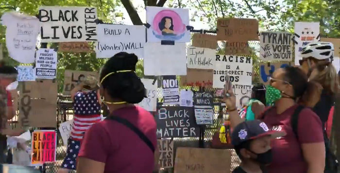 Protesters Turn White House Fence Into A 1.7-Mile Monument To Racial Justice