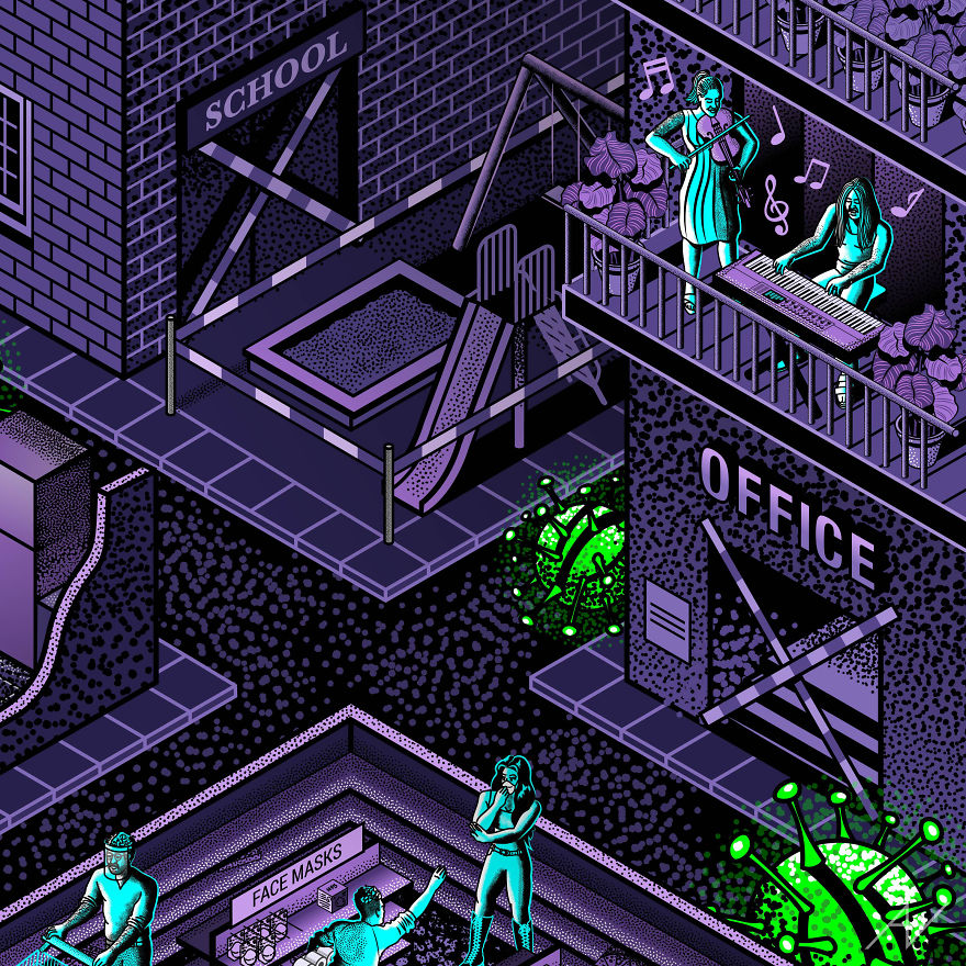 I Created This Art Piece Inspired By Covid-19