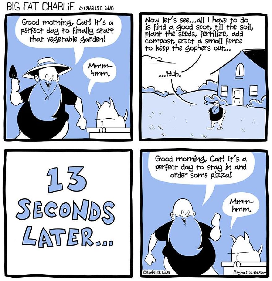 13 Comics About Being Fat, Having Diabetes, And A Cat