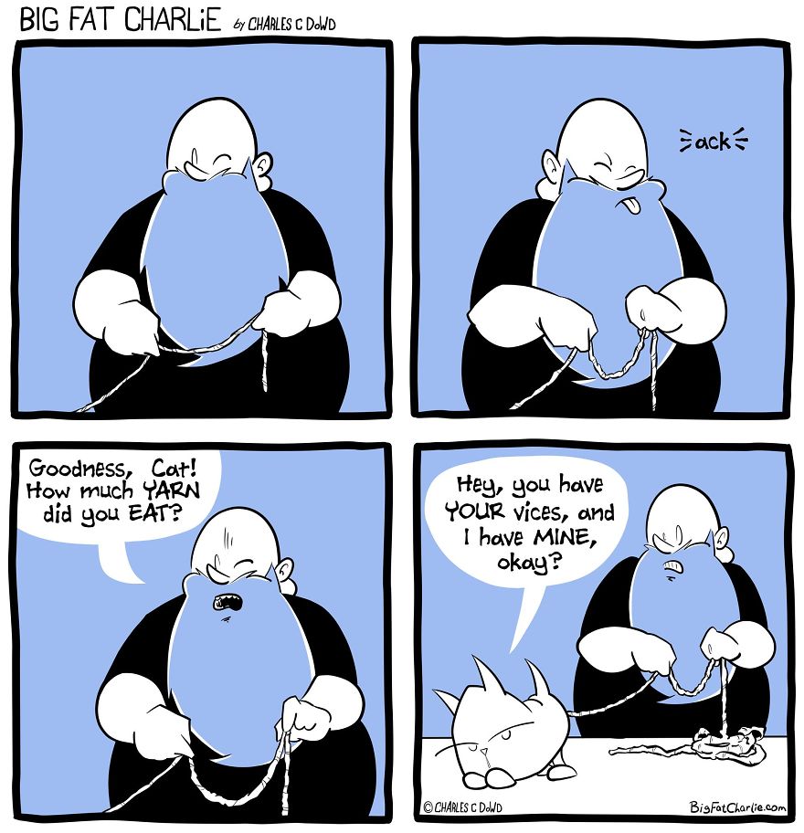 13 Comics About Being Fat, Having Diabetes, And A Cat