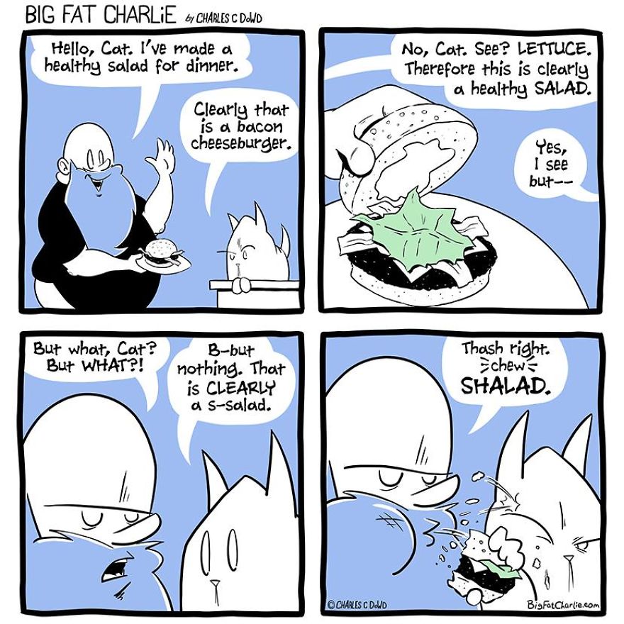 13 Comics About Being Fat, Having Diabetes, And A Cat