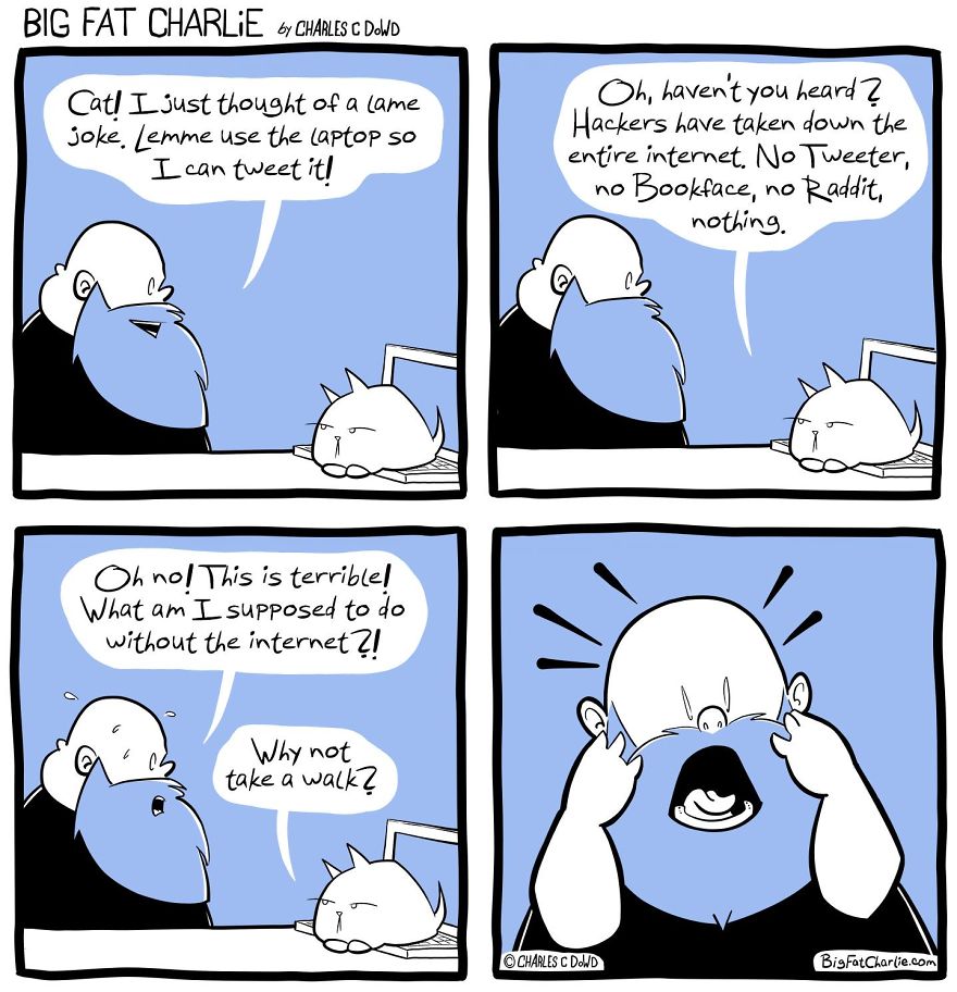 13 Comics About Being Fat, Having Diabetes, And A Cat