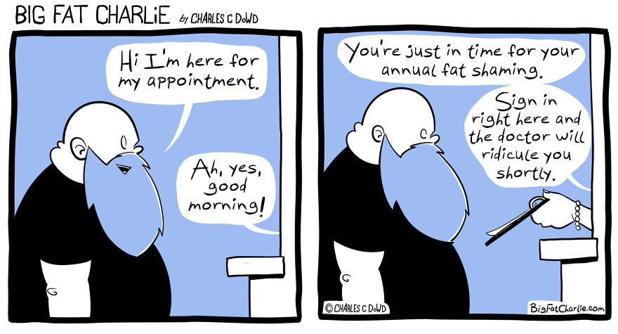 13 Comics About Being Fat, Having Diabetes, And A Cat