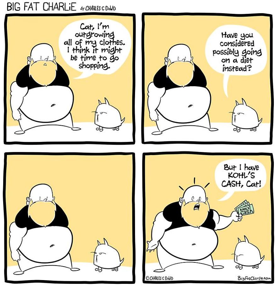 13 Comics About Being Fat, Having Diabetes, And A Cat