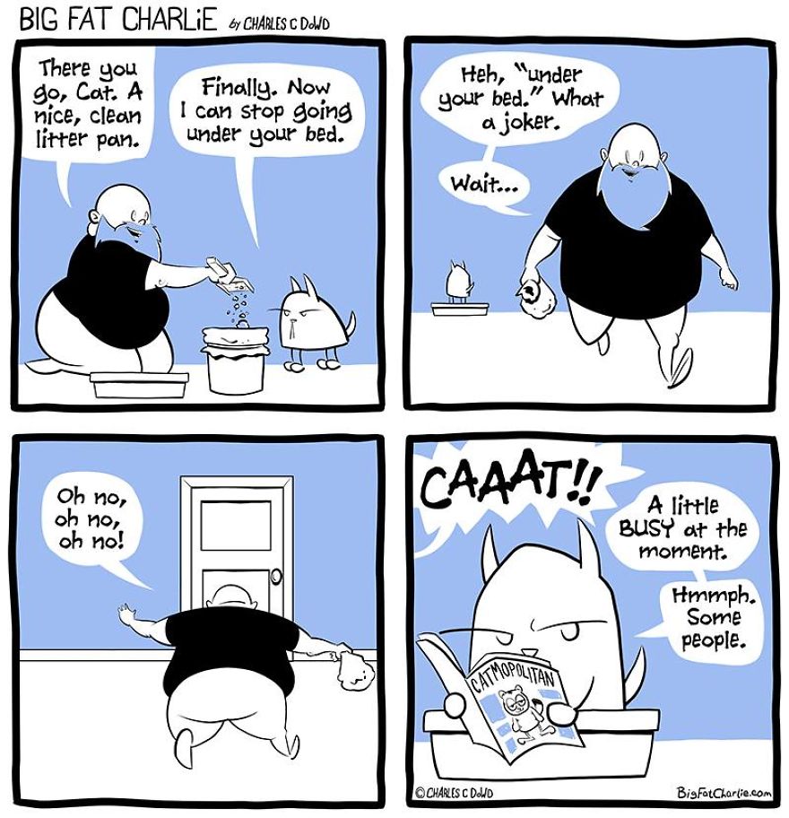 13 Comics About Being Fat, Having Diabetes, And A Cat
