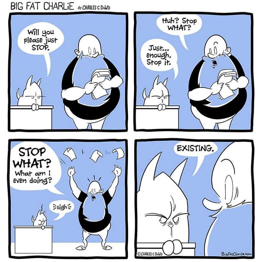 13 Comics About Being Fat, Having Diabetes, And A Cat