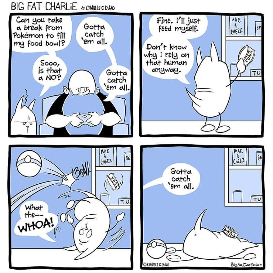 13 Comics About Being Fat, Having Diabetes, And A Cat
