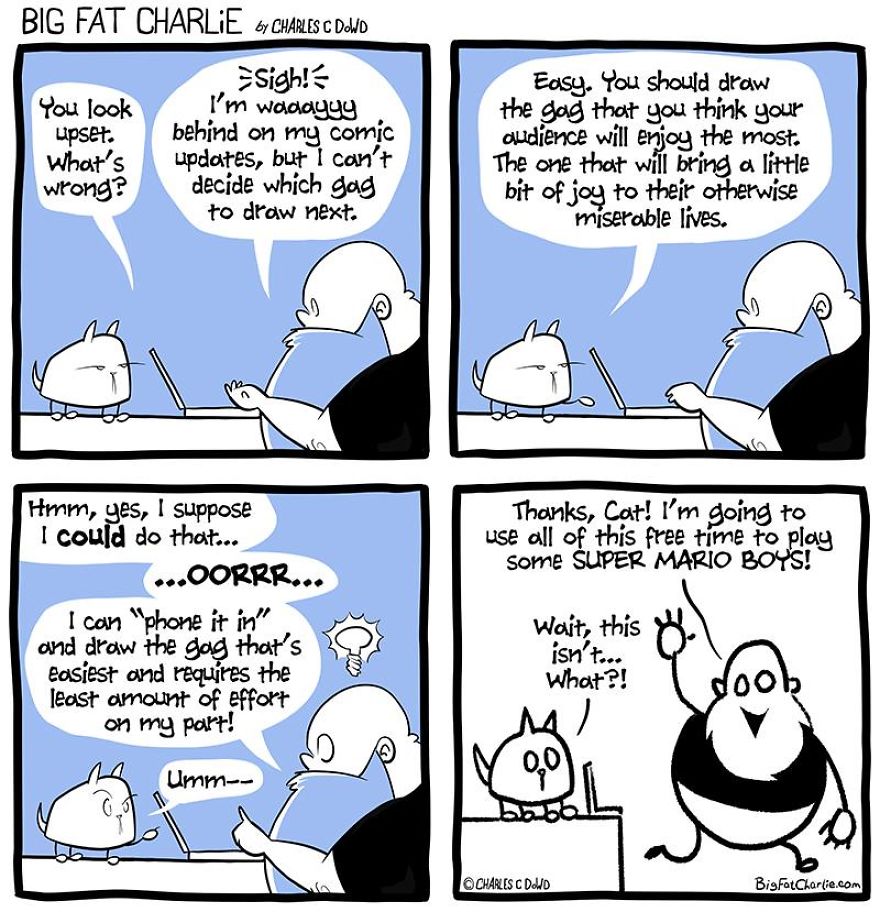 13 Comics About Being Fat, Having Diabetes, And A Cat