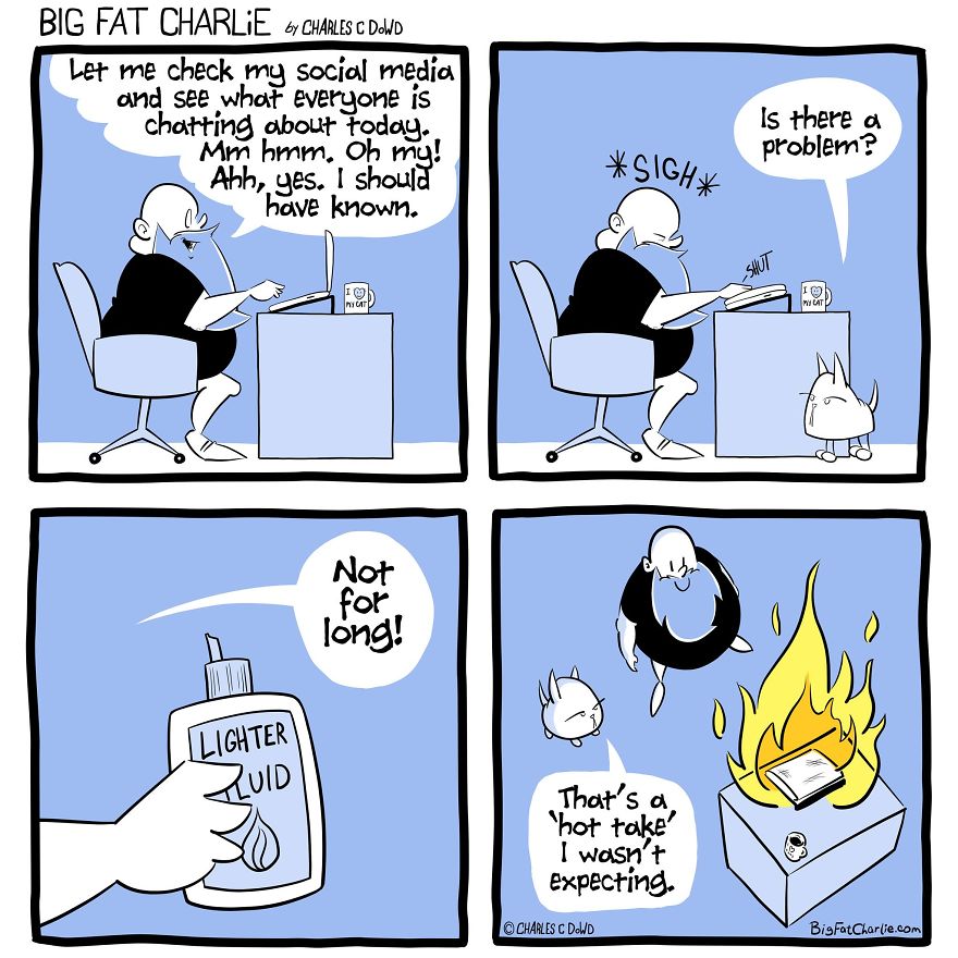 13 Comics About Being Fat, Having Diabetes, And A Cat