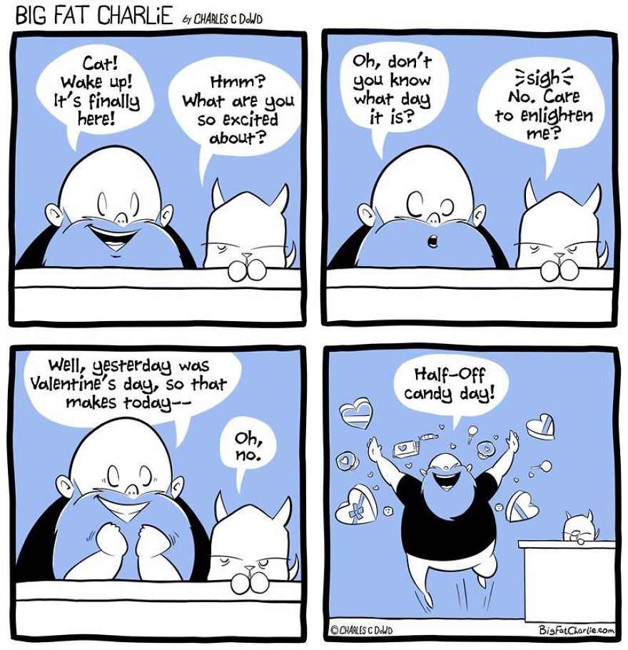 13 Comics About Being Fat, Having Diabetes, And A Cat