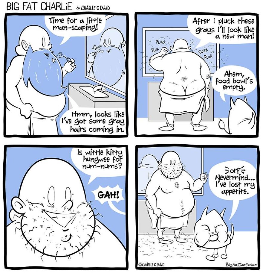 13 Comics About Being Fat, Having Diabetes, And A Cat