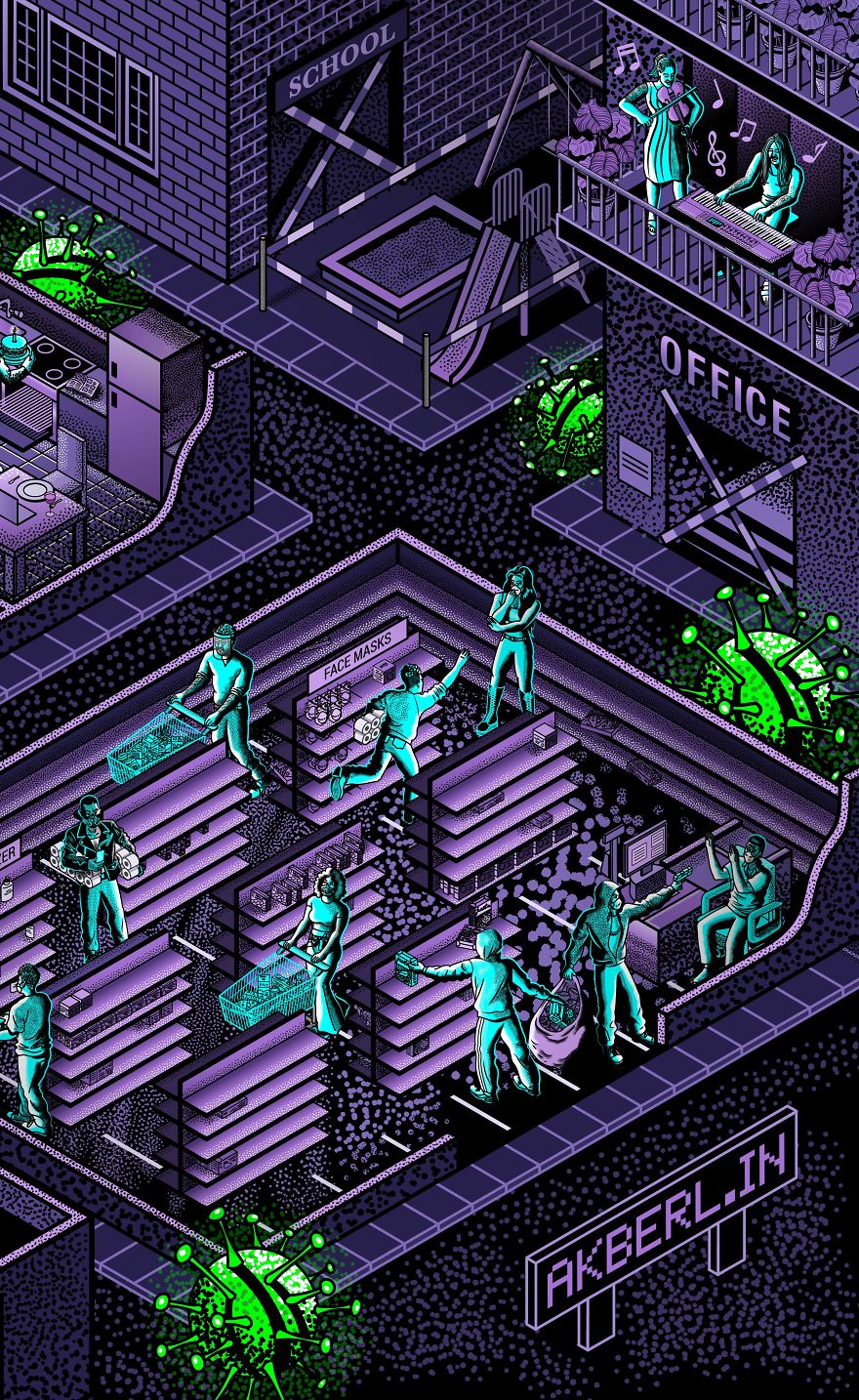 I Created This Art Piece Inspired By Covid-19