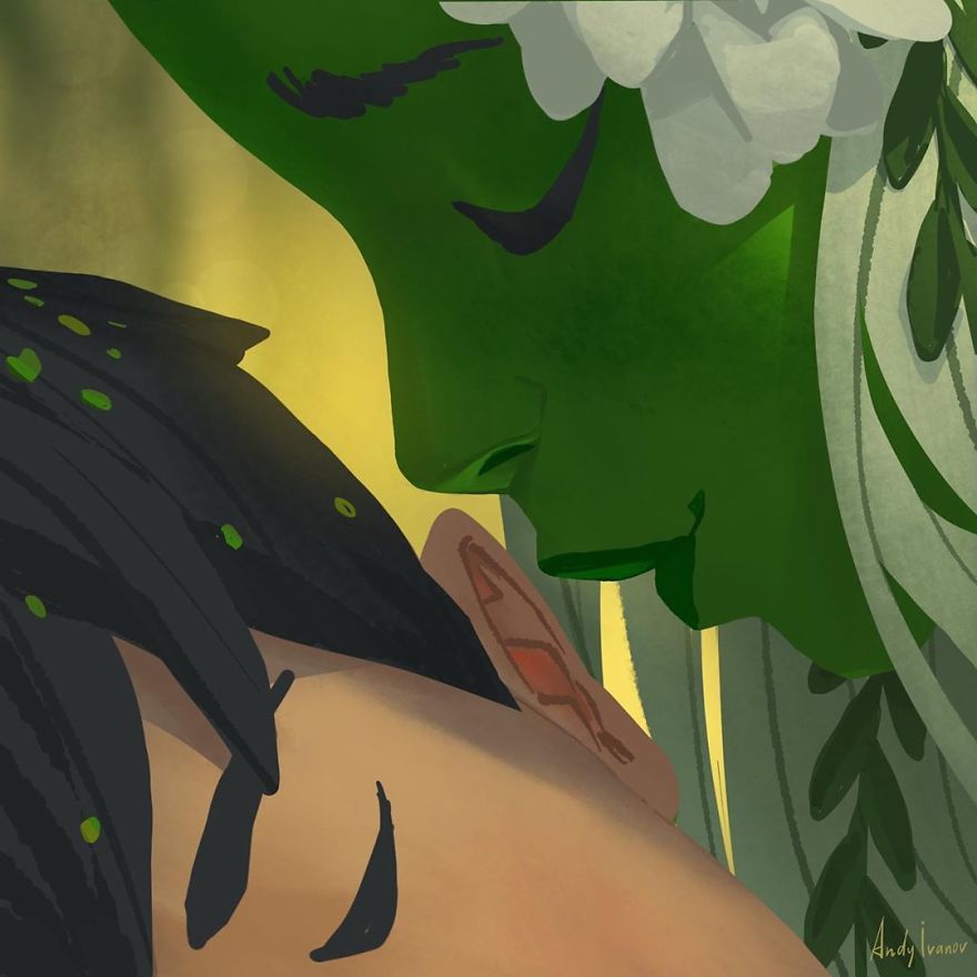 Artist Shares The Sequel Of The Green Mermaid Story That Hit People In The Feels Artist Shares The Sequel Of The Green Mermaid Story That Hit People In The Feels