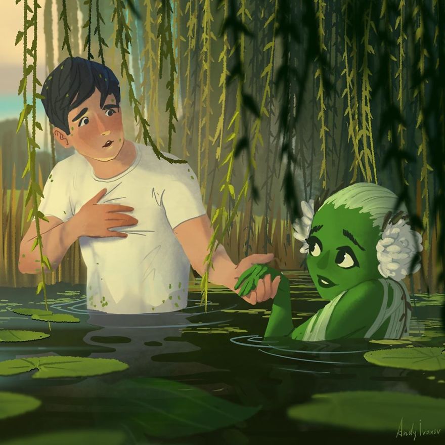 Artist Shares The Sequel Of The Green Mermaid Story That Hit People In The Feels Artist Shares The Sequel Of The Green Mermaid Story That Hit People In The Feels