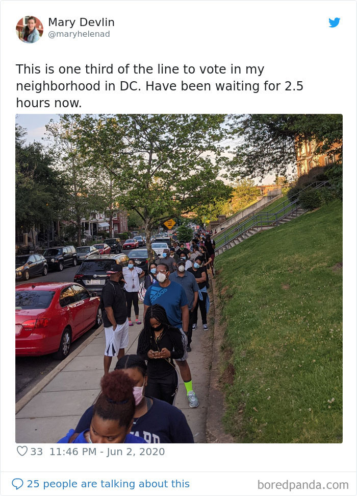 Do Canada Or Germany Make Their Citizens Wait In Three-Hour Lines To Vote In The Middle Of A Pandemic? Didn't Think So!