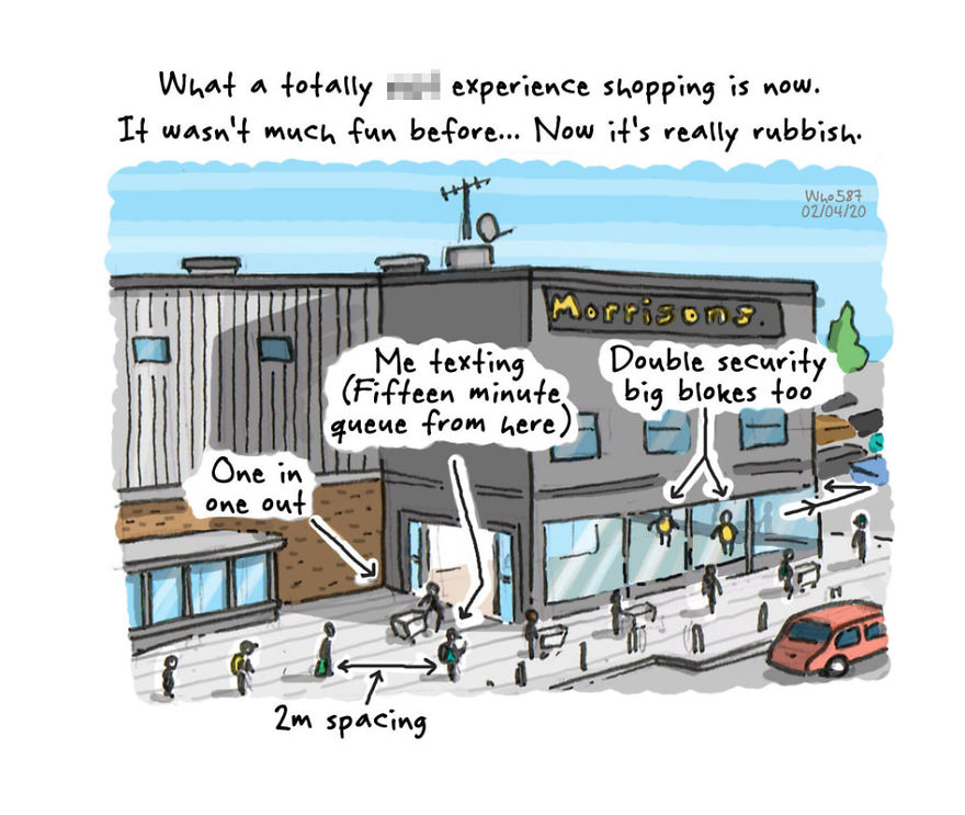 I've Kept A Visual Diary Every Working Day Since Day One Of Lockdown