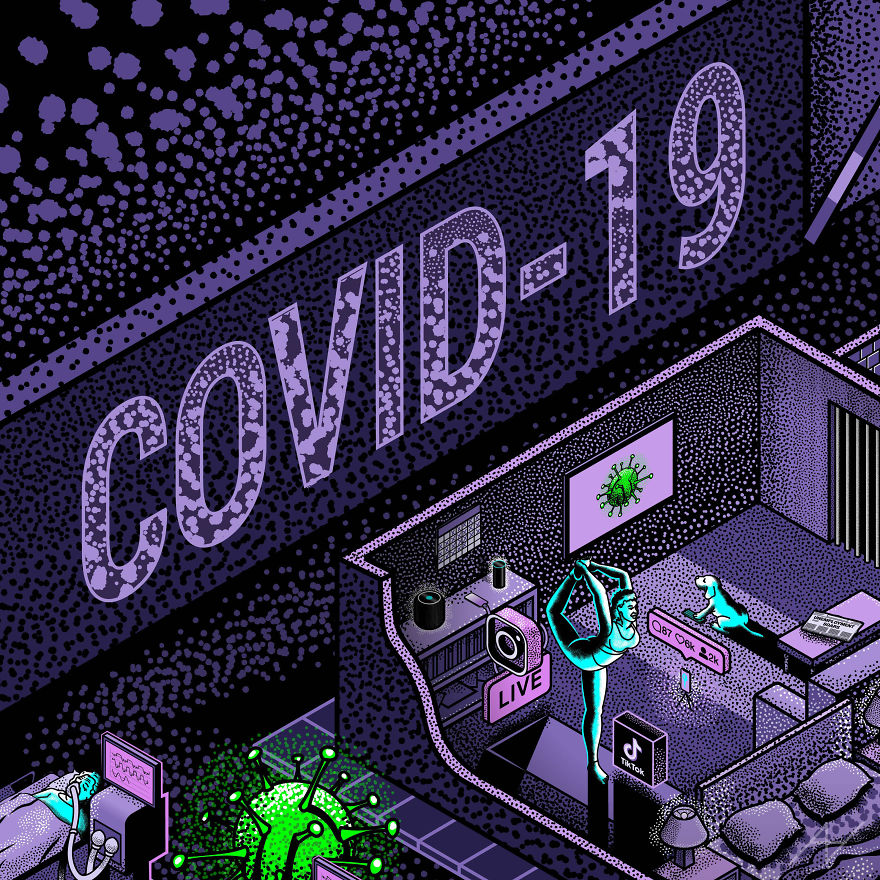 I Created This Art Piece Inspired By Covid-19