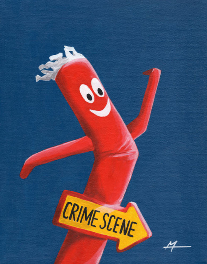 Inappropriate Wind Dancer - Crime Scene