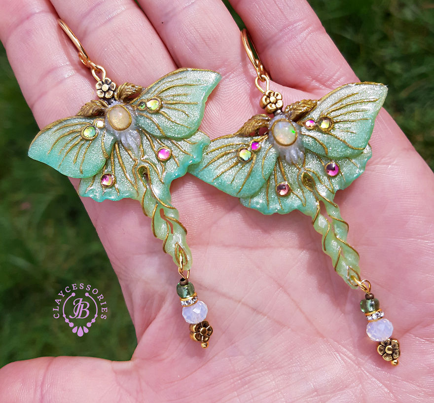 My One Of A Kind Earrings From Polymer Clay