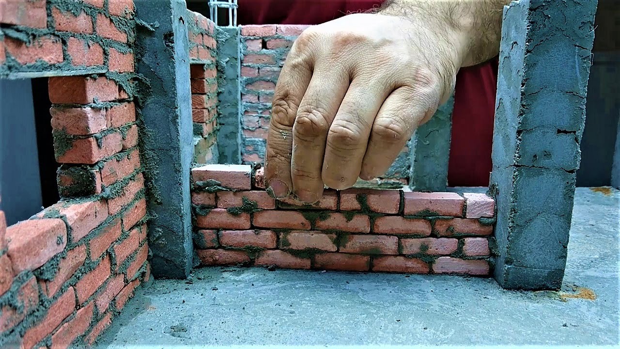 Building Mini House Model With Mini Bricks | Full Steps As Reality | Part 1