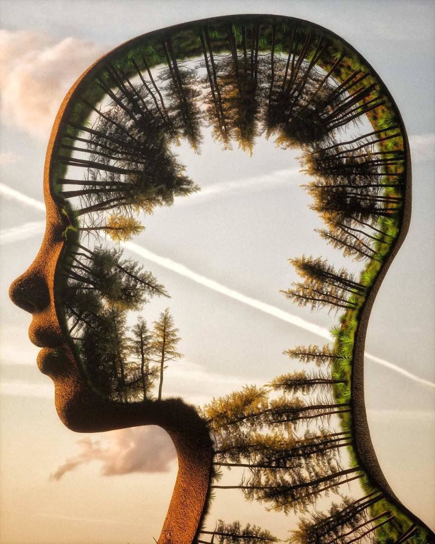 Artist Creates Incredible Digital Sculptures Interacting With Nature